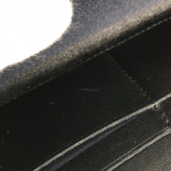 CHANEL airline triple coco Long wallet Zip Around Long Wallet Black/Light blue - Picture 6 of 16